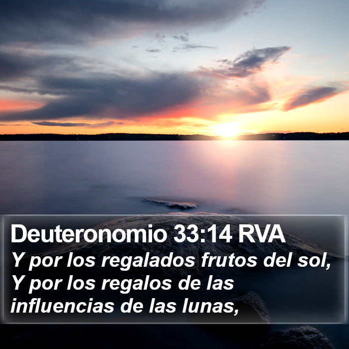 Deuteronomio 33:14 RVA Bible Study