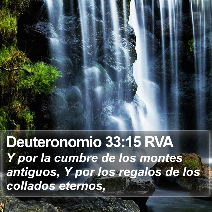 Deuteronomio 33:15 RVA Bible Study