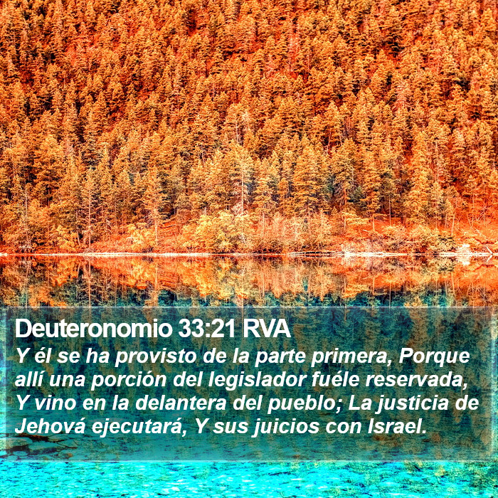 Deuteronomio 33:21 RVA Bible Study