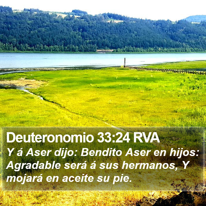 Deuteronomio 33:24 RVA Bible Study