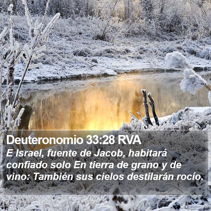 Deuteronomio 33:28 RVA Bible Study