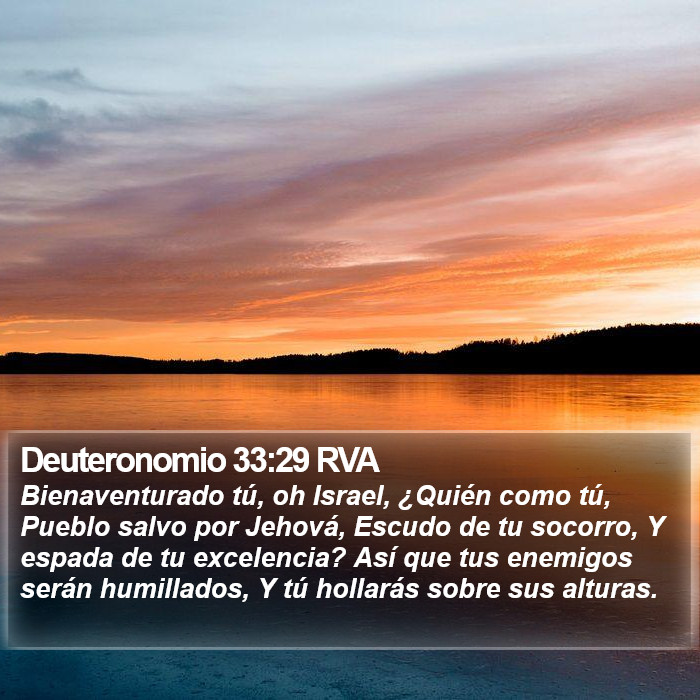 Deuteronomio 33:29 RVA Bible Study