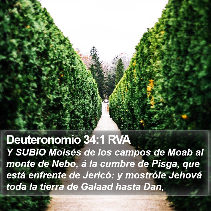 Deuteronomio 34:1 RVA Bible Study