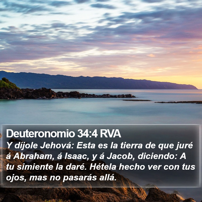 Deuteronomio 34:4 RVA Bible Study