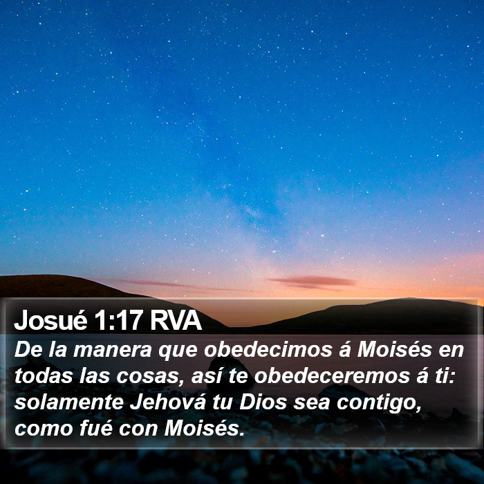 Josué 1:17 RVA Bible Study