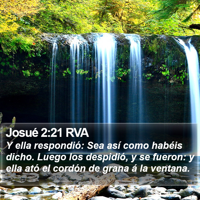 Josué 2:21 RVA Bible Study