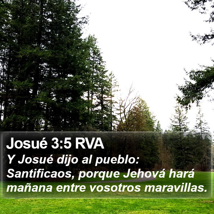 Josué 3:5 RVA Bible Study