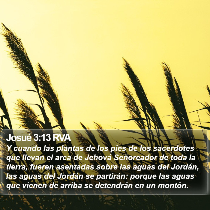 Josué 3:13 RVA Bible Study