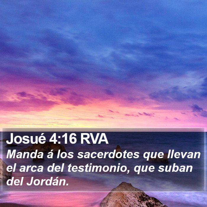 Josué 4:16 RVA Bible Study