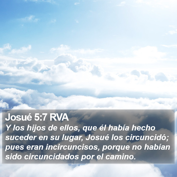 Josué 5:7 RVA Bible Study