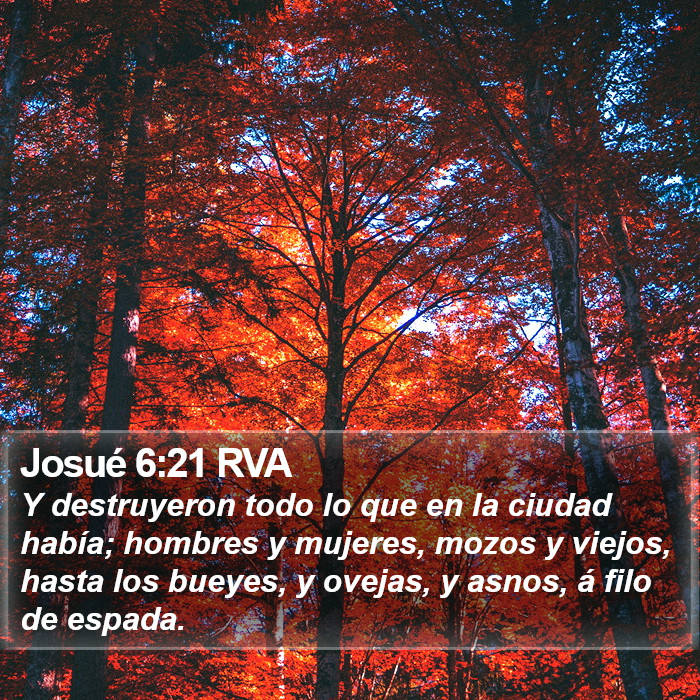 Josué 6:21 RVA Bible Study