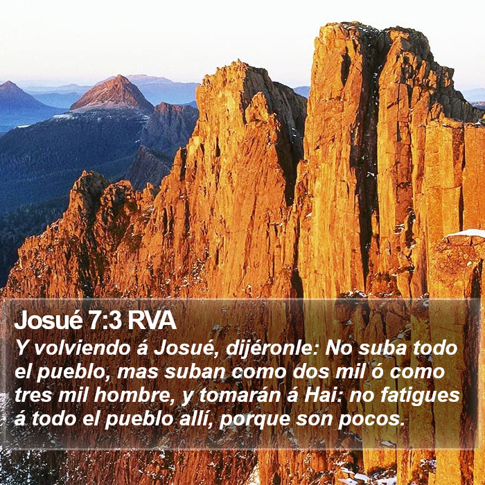 Josué 7:3 RVA Bible Study