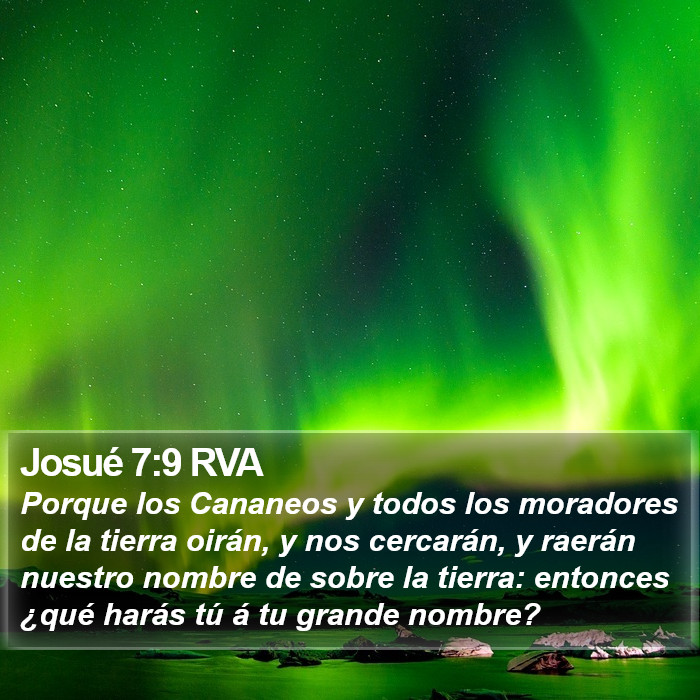 Josué 7:9 RVA Bible Study