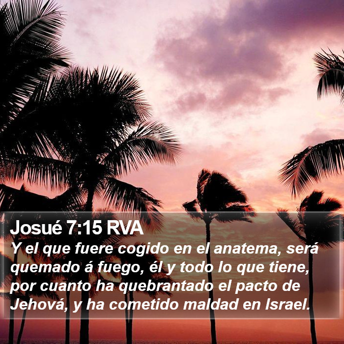 Josué 7:15 RVA Bible Study