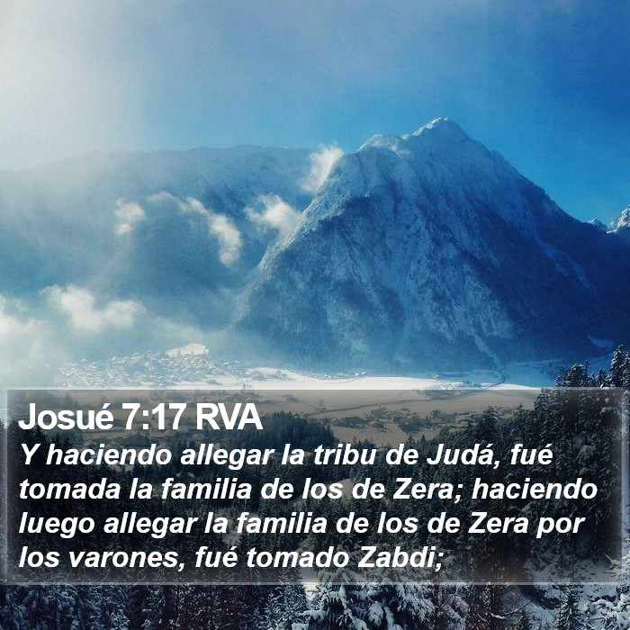 Josué 7:17 RVA Bible Study