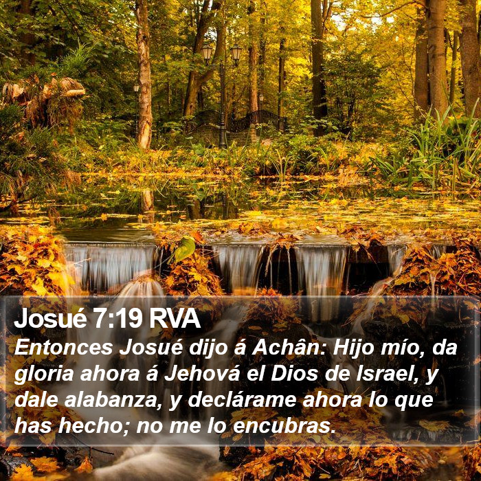 Josué 7:19 RVA Bible Study