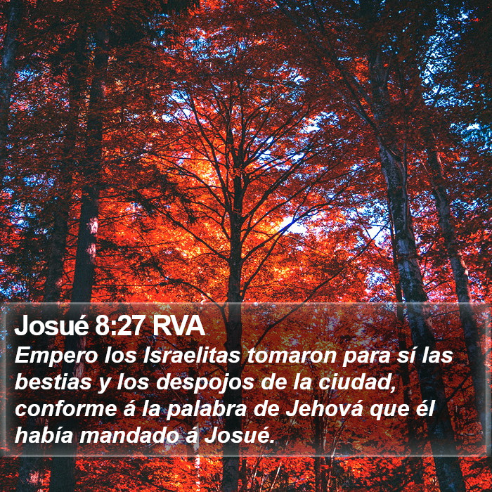 Josué 8:27 RVA Bible Study