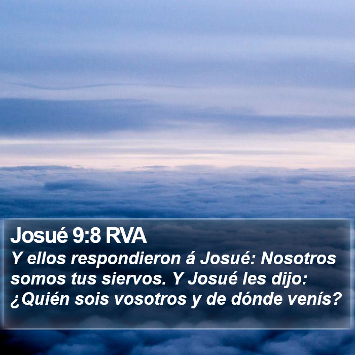 Josué 9:8 RVA Bible Study