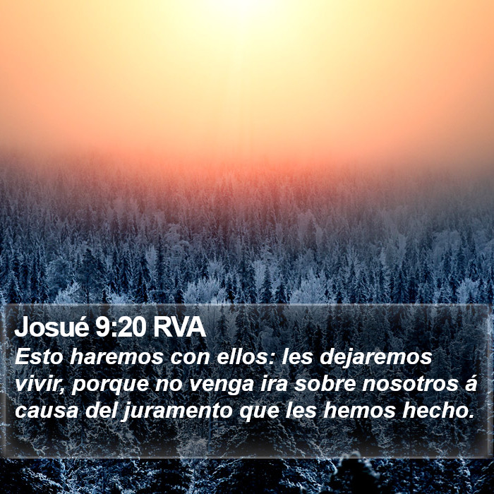 Josué 9:20 RVA Bible Study