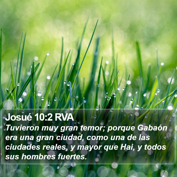 Josué 10:2 RVA Bible Study