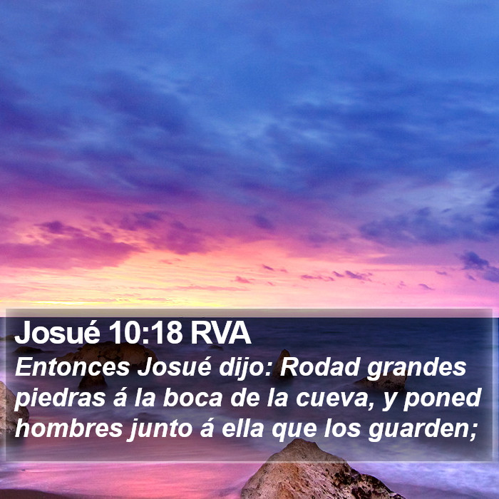 Josué 10:18 RVA Bible Study