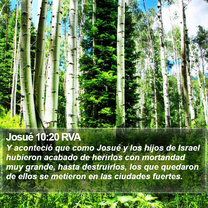 Josué 10:20 RVA Bible Study