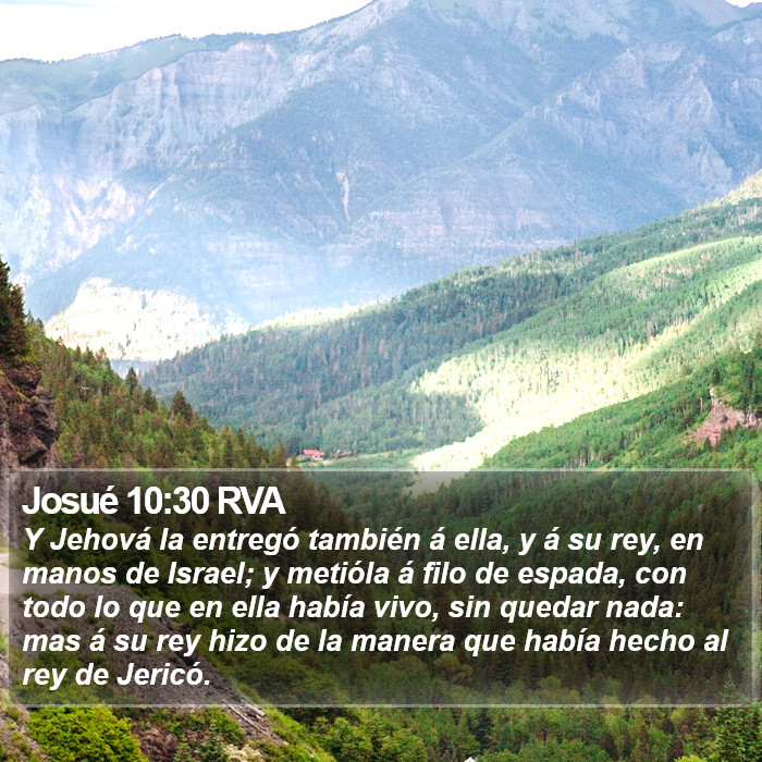 Josué 10:30 RVA Bible Study