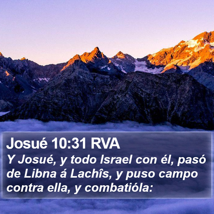 Josué 10:31 RVA Bible Study