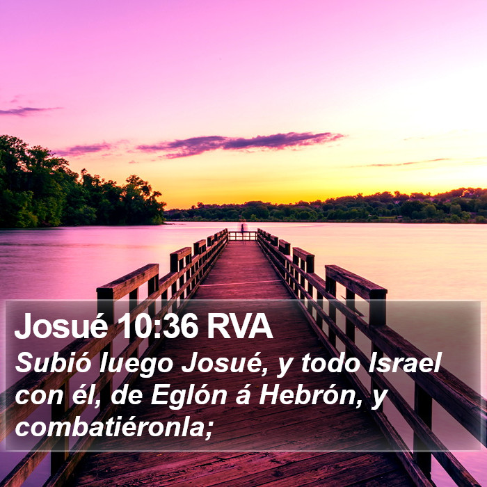 Josué 10:36 RVA Bible Study