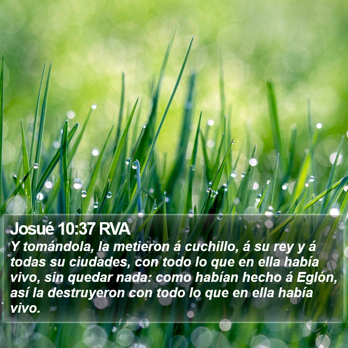 Josué 10:37 RVA Bible Study