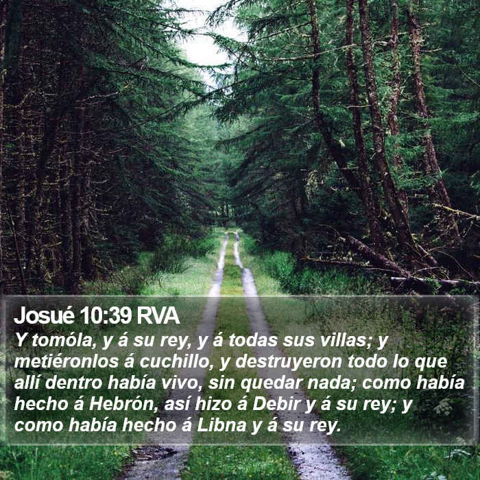 Josué 10:39 RVA Bible Study