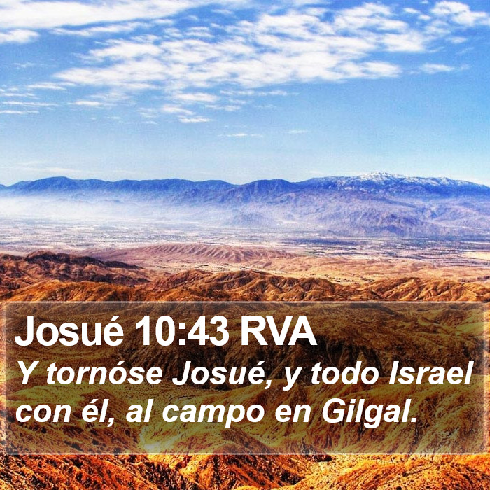 Josué 10:43 RVA Bible Study