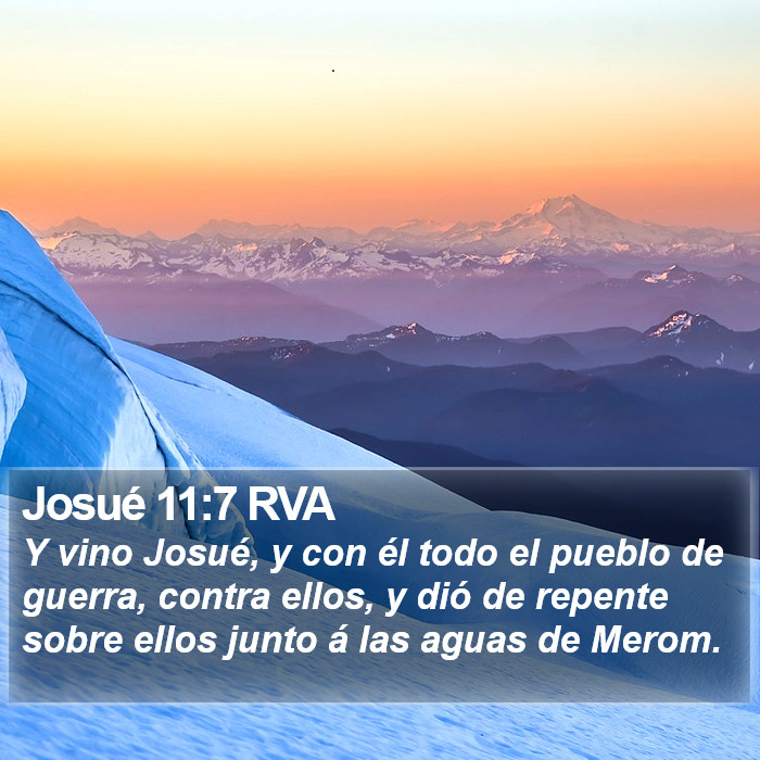 Josué 11:7 RVA Bible Study