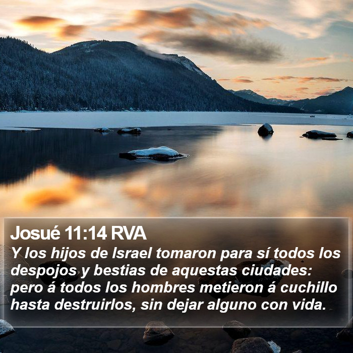 Josué 11:14 RVA Bible Study