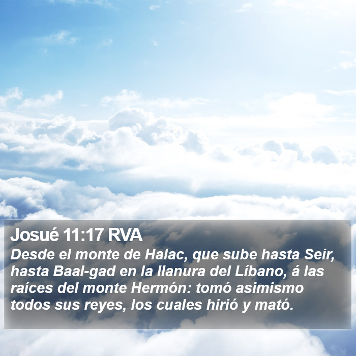 Josué 11:17 RVA Bible Study