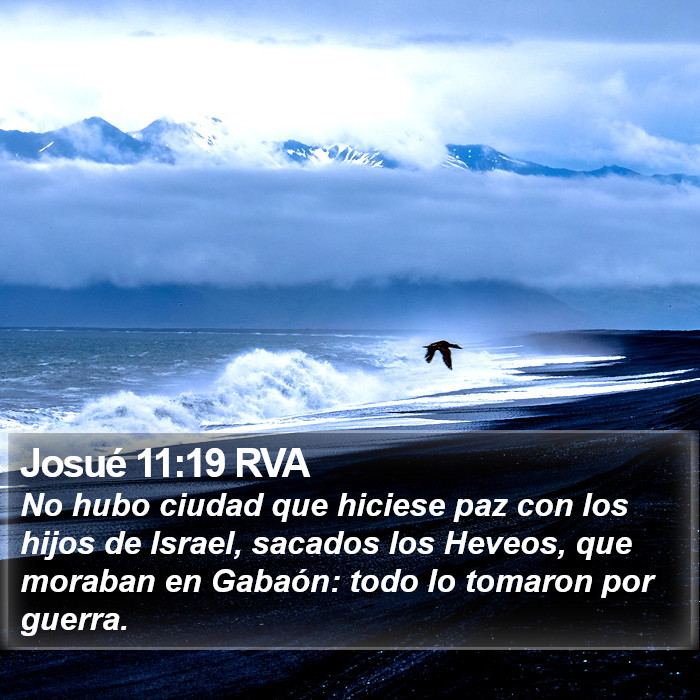 Josué 11:19 RVA Bible Study