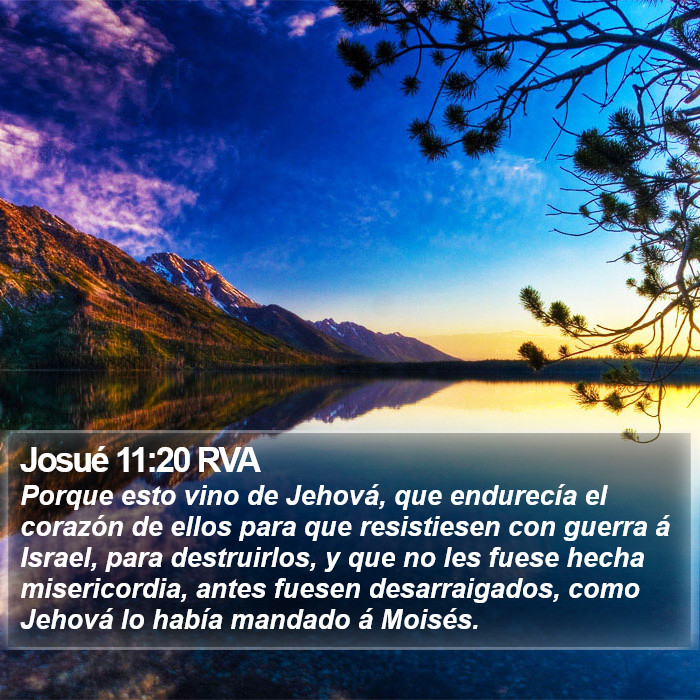 Josué 11:20 RVA Bible Study