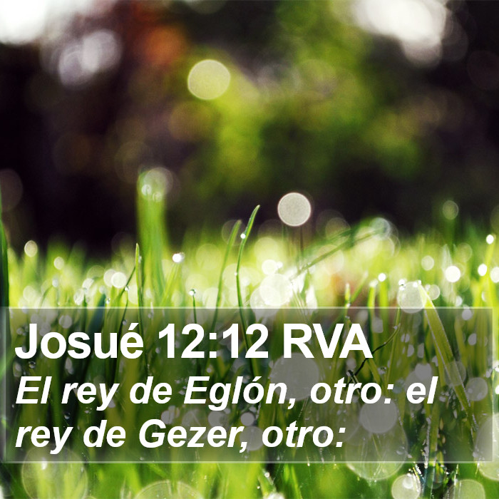 Josué 12:12 RVA Bible Study