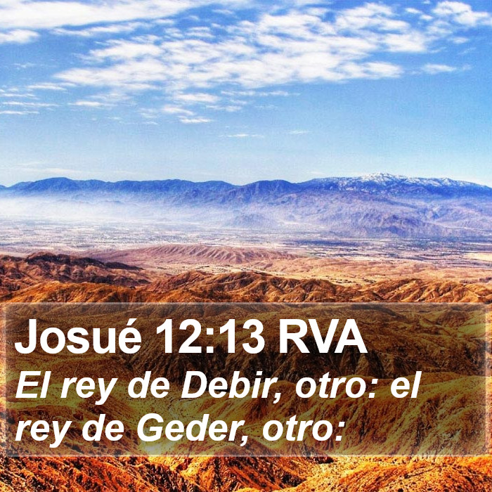 Josué 12:13 RVA Bible Study