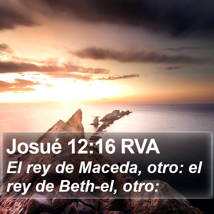 Josué 12:16 RVA Bible Study