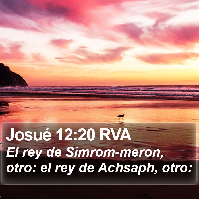 Josué 12:20 RVA Bible Study