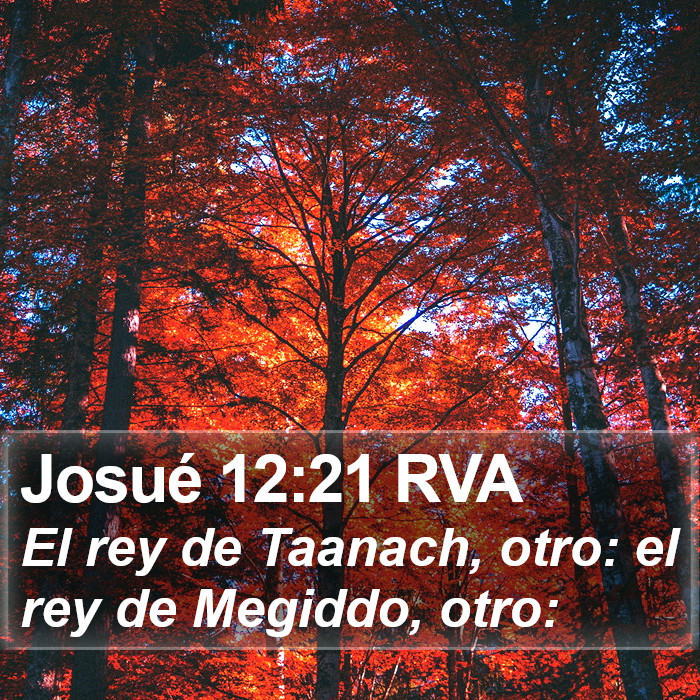 Josué 12:21 RVA Bible Study