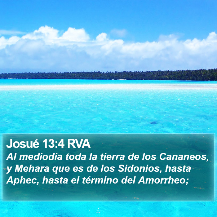 Josué 13:4 RVA Bible Study