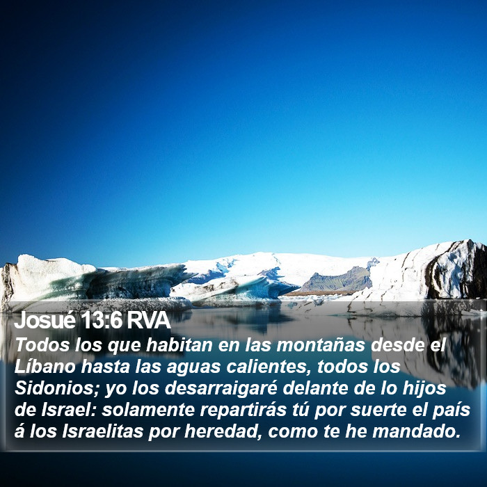 Josué 13:6 RVA Bible Study