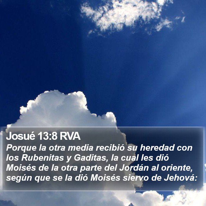 Josué 13:8 RVA Bible Study