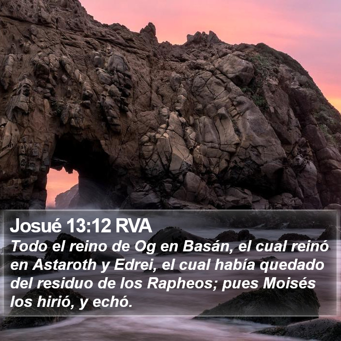 Josué 13:12 RVA Bible Study