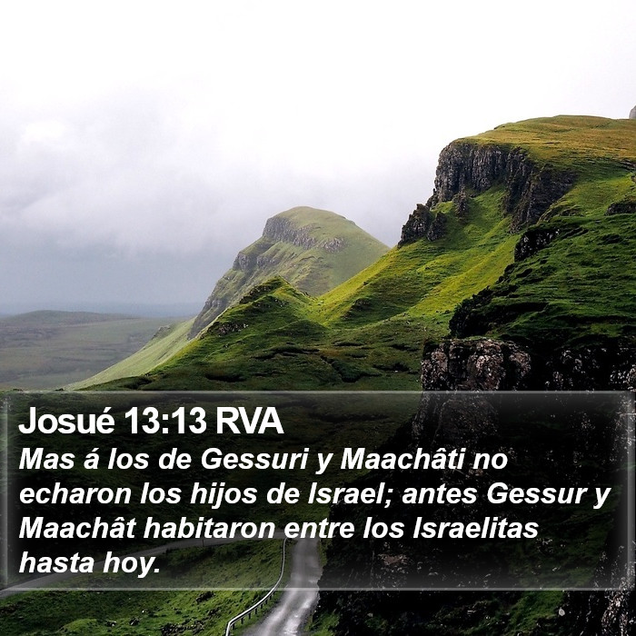 Josué 13:13 RVA Bible Study