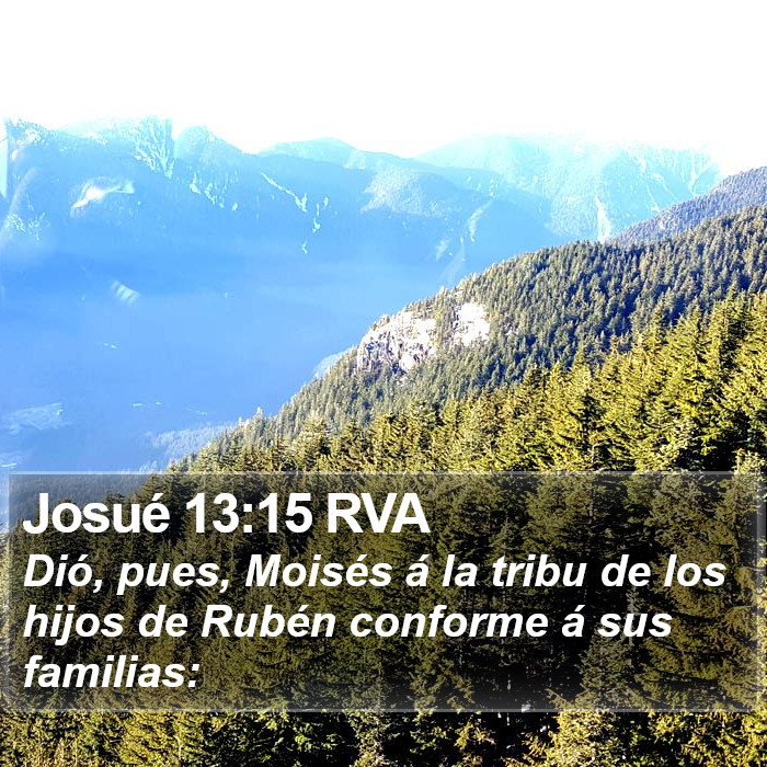 Josué 13:15 RVA Bible Study