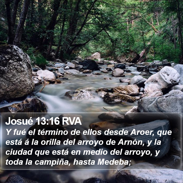 Josué 13:16 RVA Bible Study