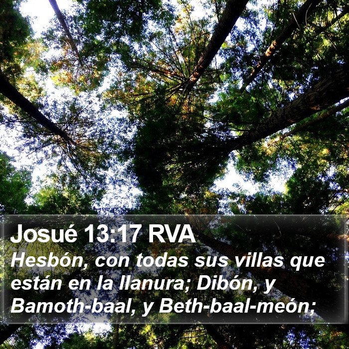 Josué 13:17 RVA Bible Study